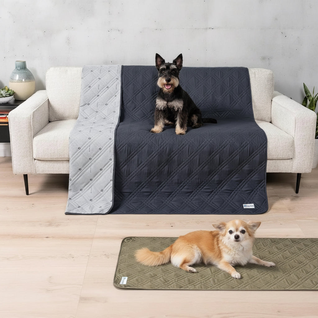 Waterproof Pet Couch Cover Reversible Furniture Protector for Dogs & Cats
