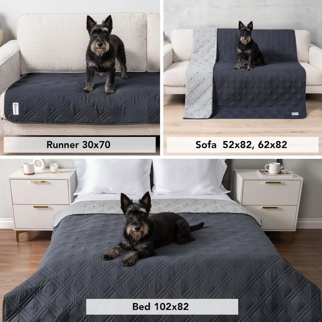 Waterproof Pet Couch Cover Reversible Furniture Protector for Dogs & Cats